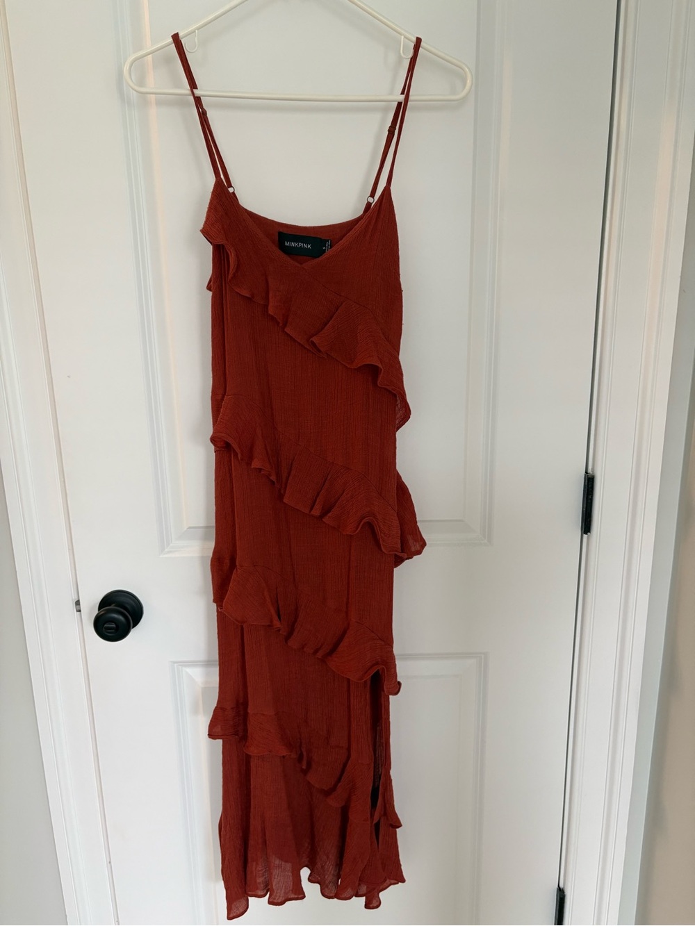 Layered Dress in Burnt Orange